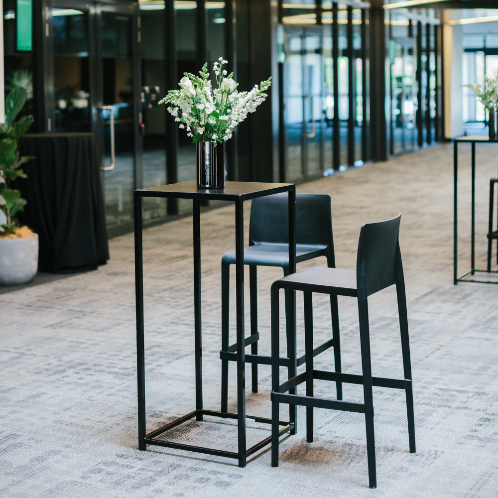 High Table Cube Black