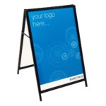A-frame sign stand for Brisbane events