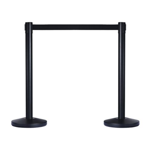 Aisle Stand Tensabarrier Black