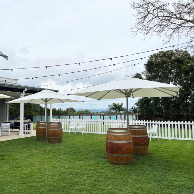 Market Umbrella Square White