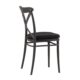 Cross Back Chair Black