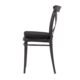 Cross Back Chair Black