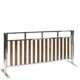 Ascot Timber and Stainless Steel Fence