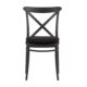 Cross Back Chair Black