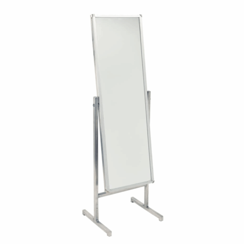 Chrome Cheval Mirror
