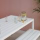 Adelle Slatted Table White
