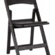 Folding Padded Chair Black