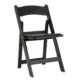 Folding Padded Chair Black