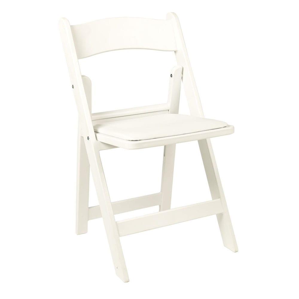 Folding Padded Chair White