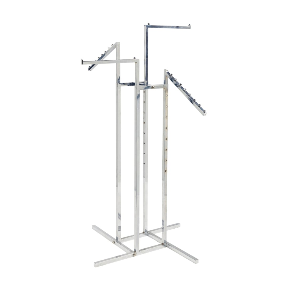 4 Way Chrome Clothes Rack
