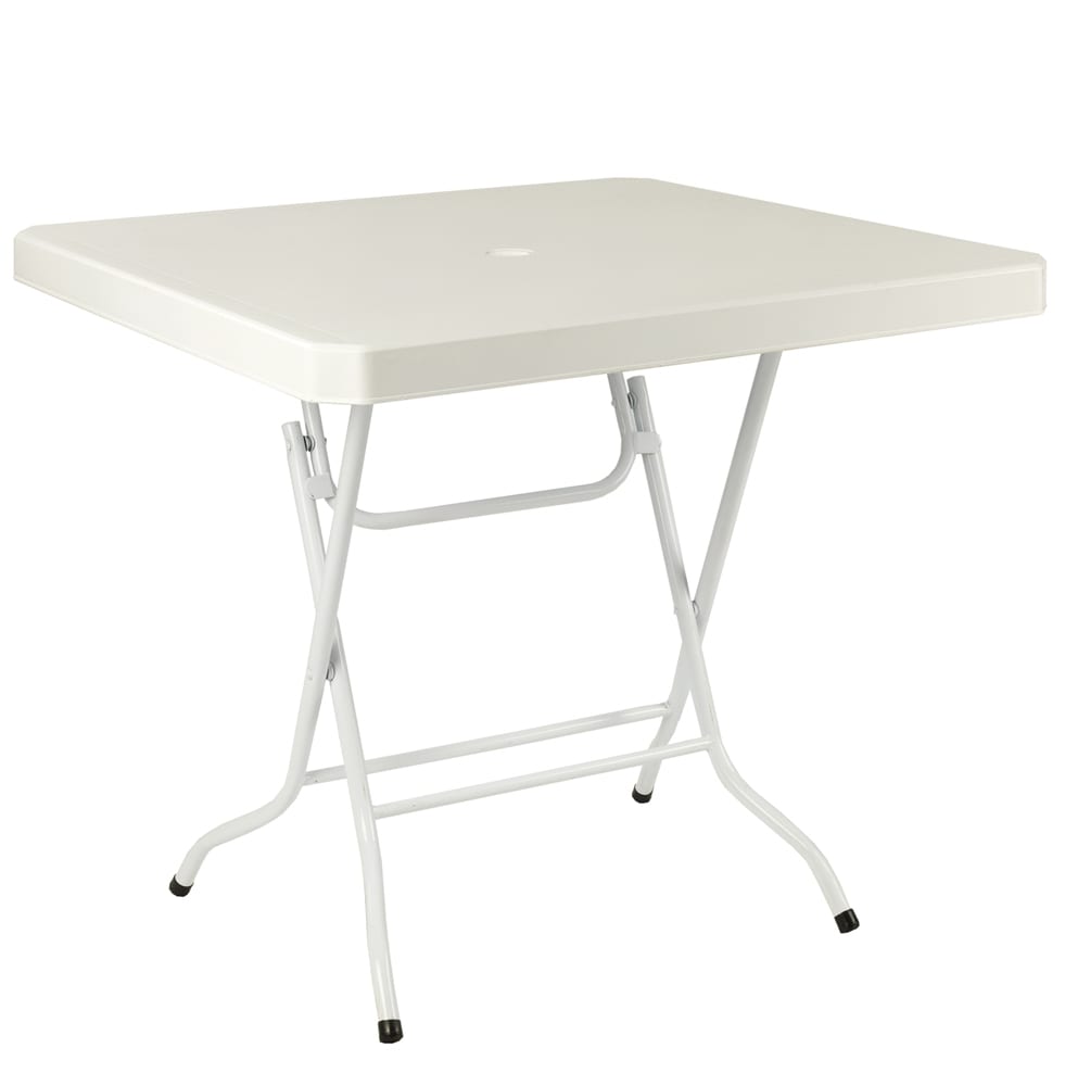 Folding Square Table White