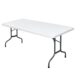 Banquet Trestle Table Plastic White